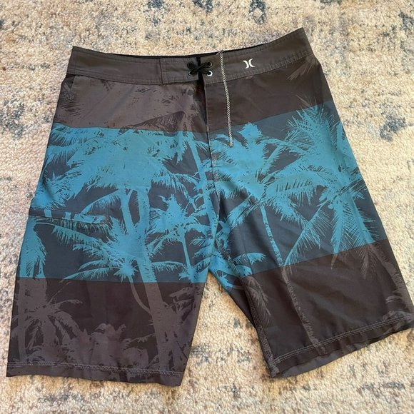 Hurley Other - Hurley | Phantom Stretch Unlined Swim Trunks Men 32 Inseam 10.5" Board Shorts